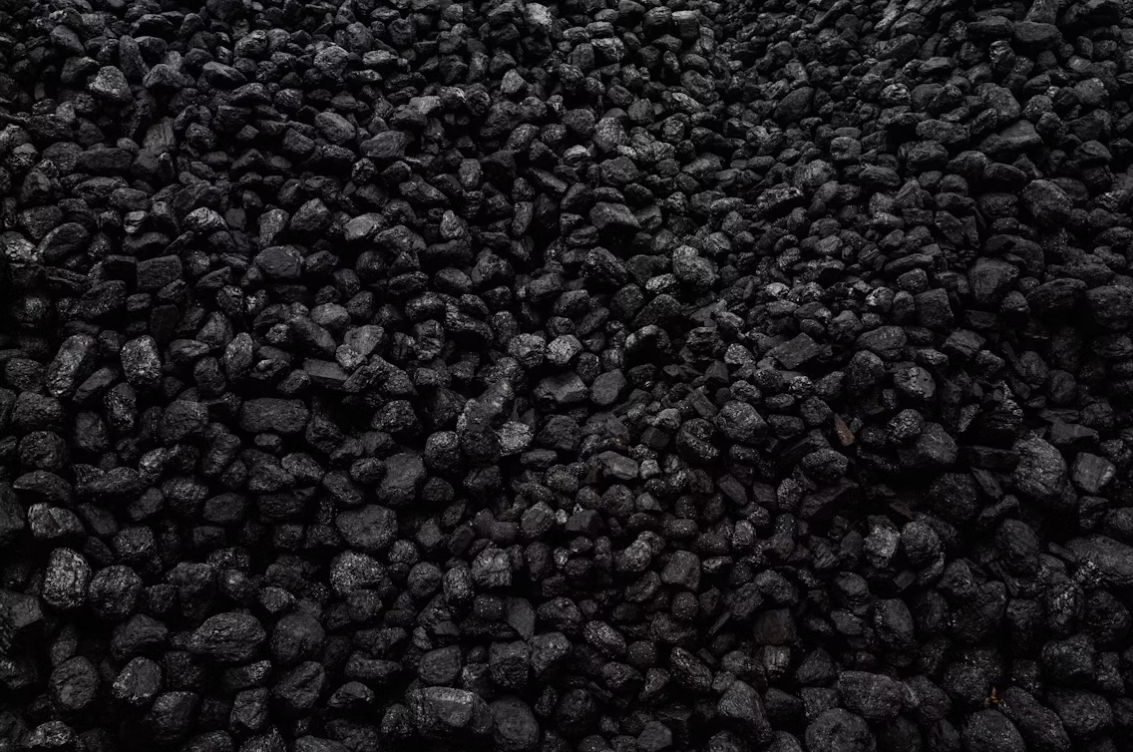 high quality anthracite coal close up