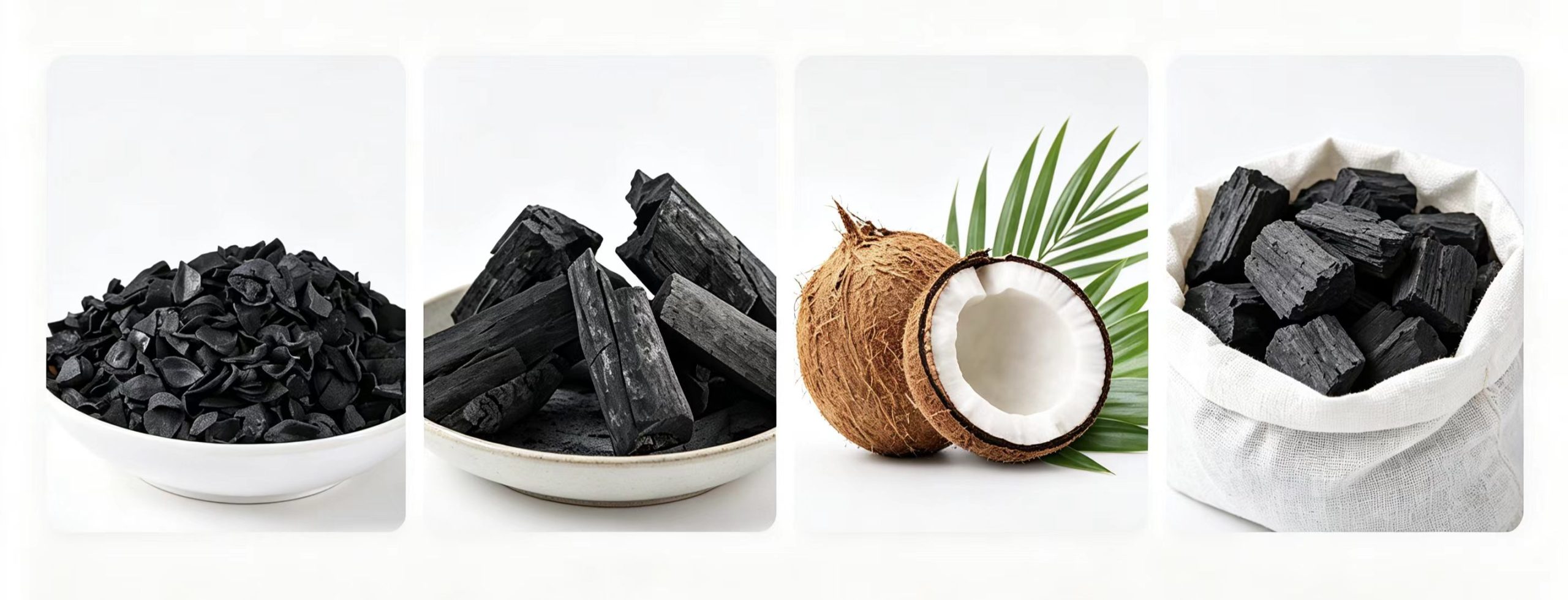 Different types of activated carbon including coal based coconut shell wood and fruit shell activated carbon